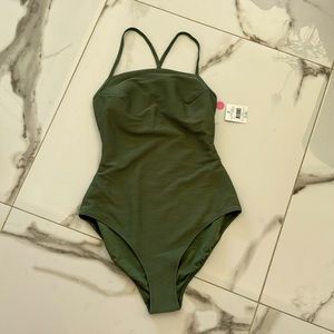 BRAND NEW WITH TAG - women’s green swim suit Small